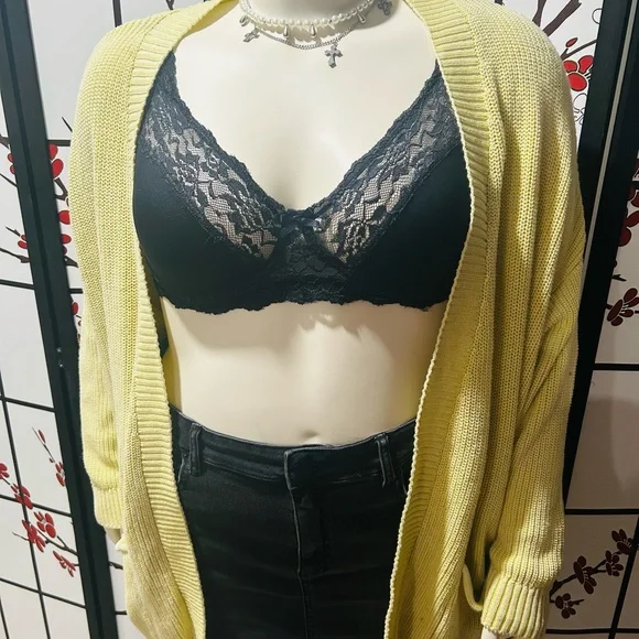 a.n.a Light Yellow Cardigan Sweater - Picture 2 of 5